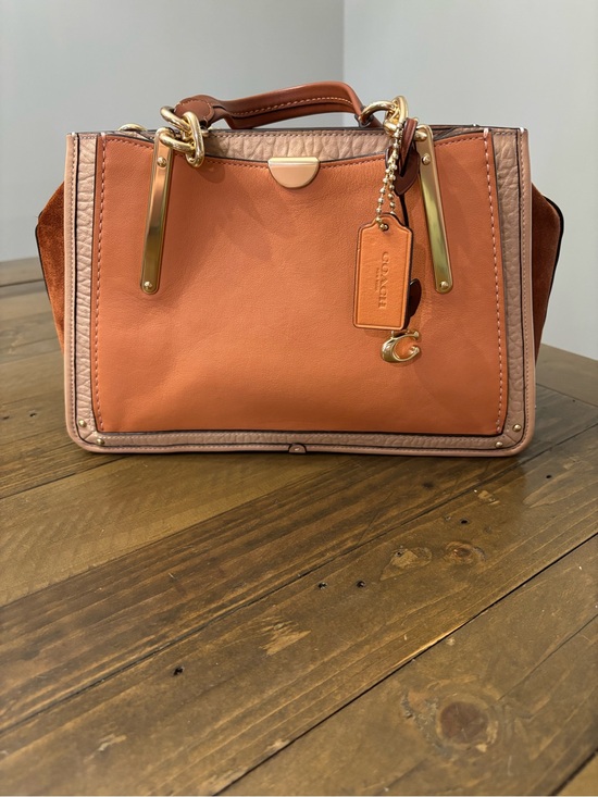 Coach Handbags - Coach Dreamer Satchel in Sunrise Multi Colorblock Leather and Suede